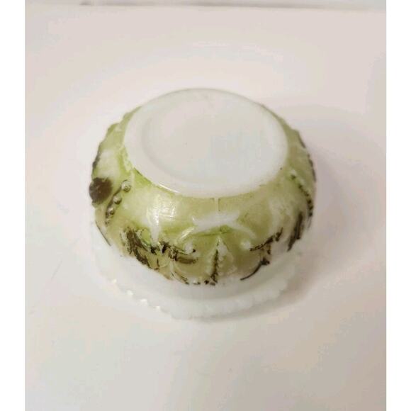 Lot of 6 Vintage Avon Milk Glass Perfume Bottles + Powder Dish Vanity Set - Picture 10 of 10